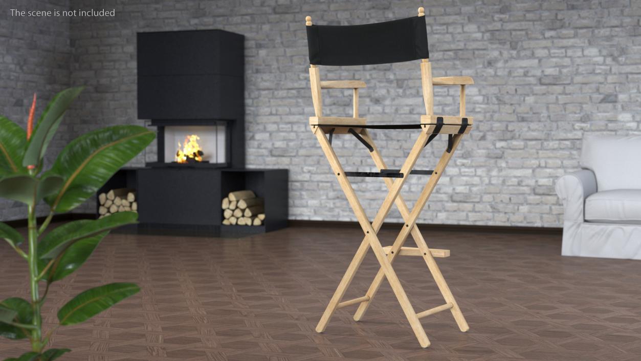 3D Tall Folding Chair model