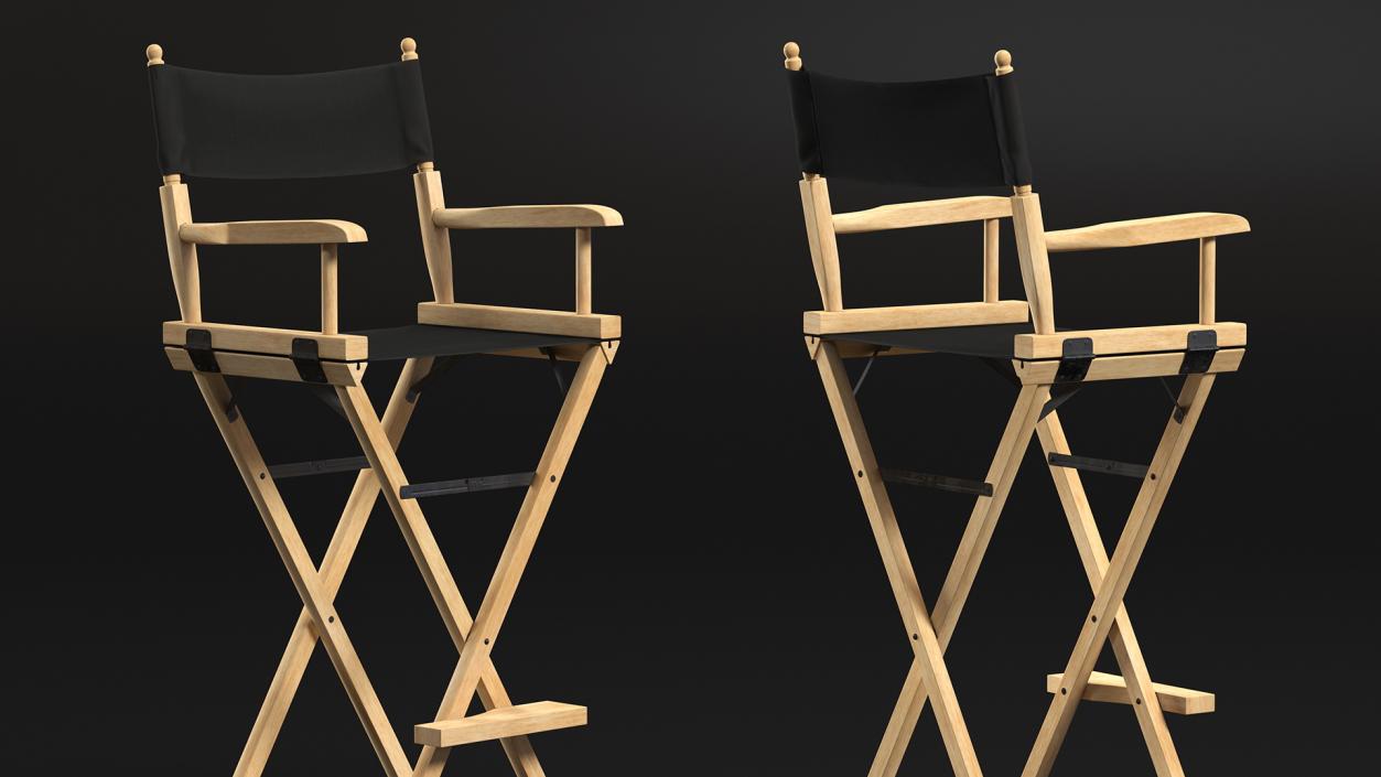 3D Tall Folding Chair model