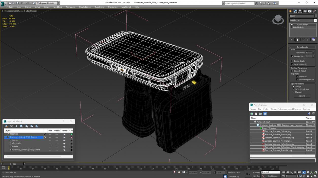 Chainway Android RFID Scanner 3D model