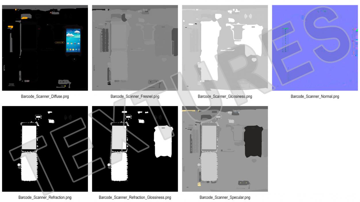 Chainway Android RFID Scanner 3D model