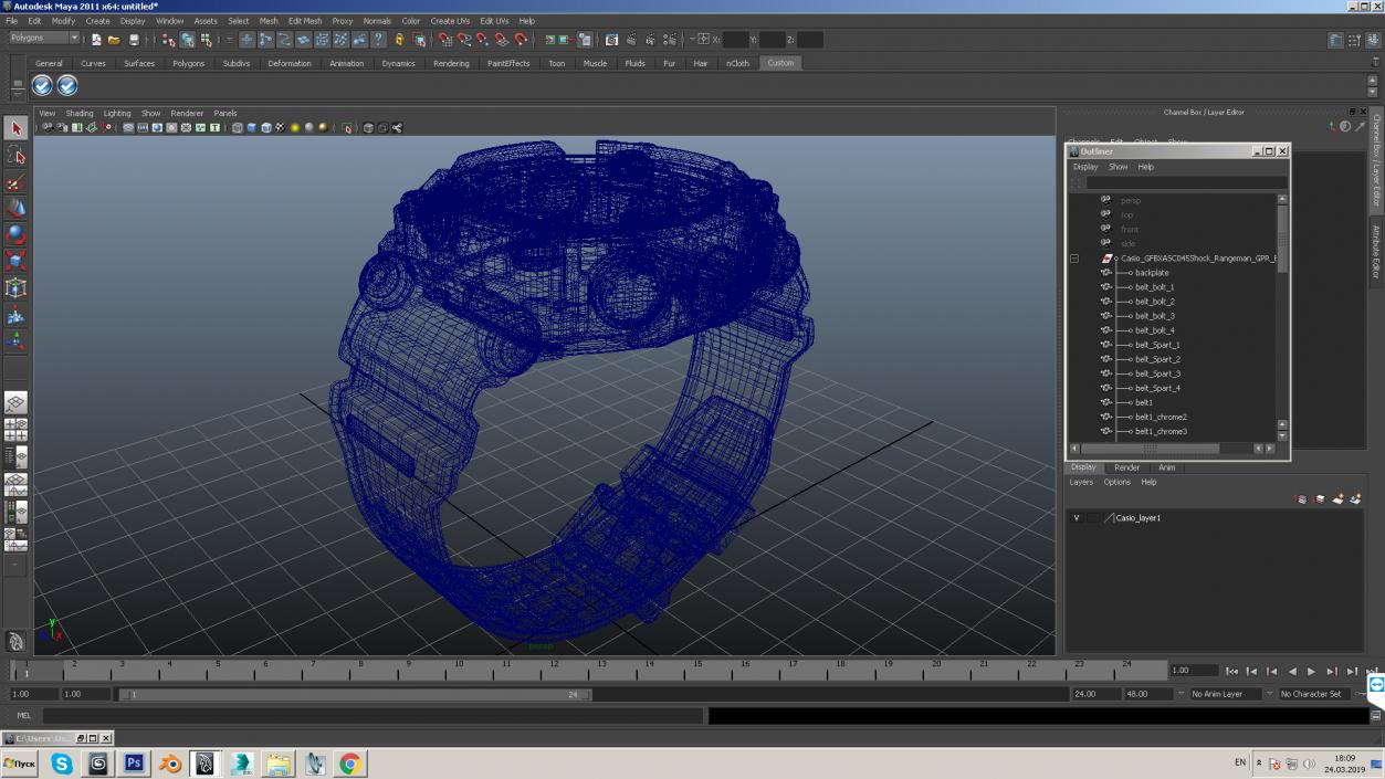 Casio RANGEMAN GPR B1000 3D model