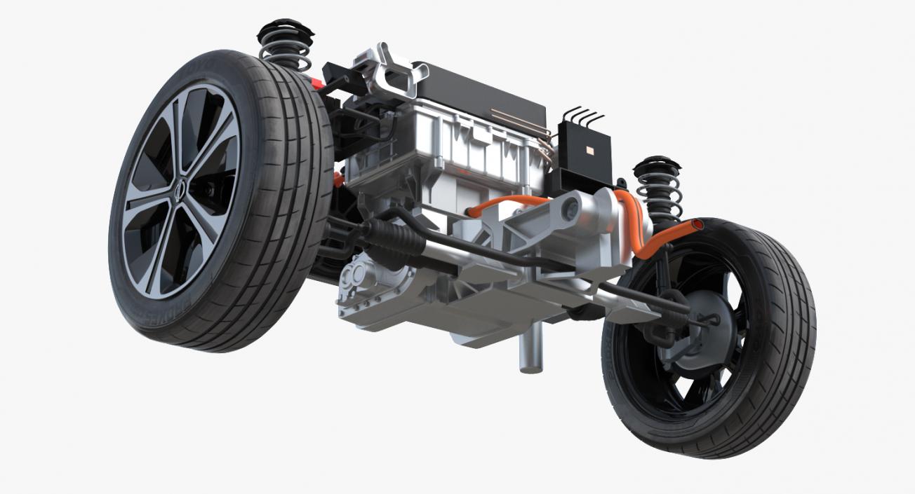 Nissan Leaf Engine and Front Suspension 3D model