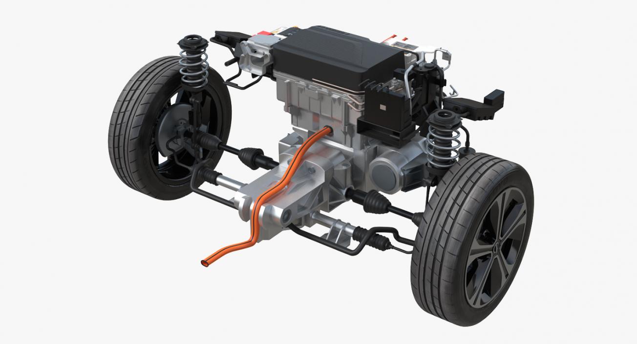 Nissan Leaf Engine and Front Suspension 3D model