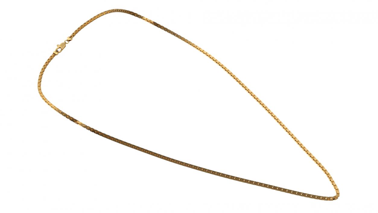 Gold Box Chain 3D model