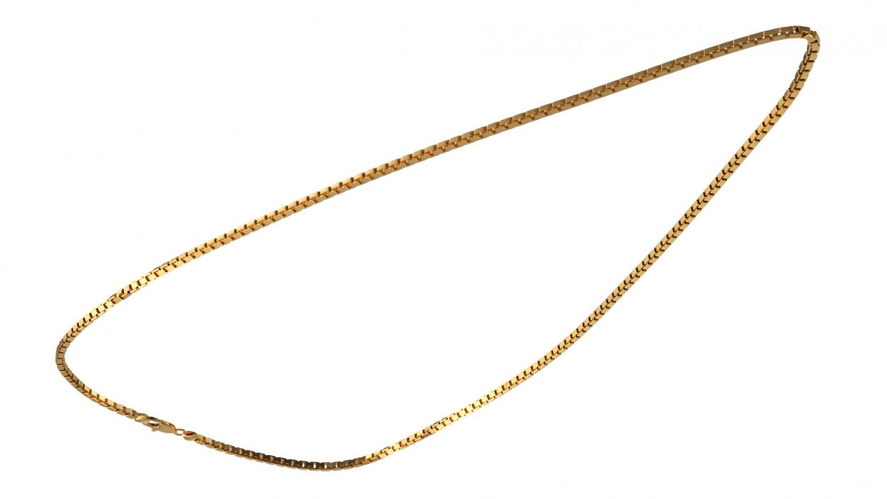 Gold Box Chain 3D model