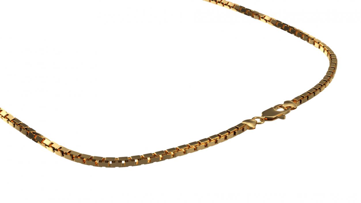 Gold Box Chain 3D model