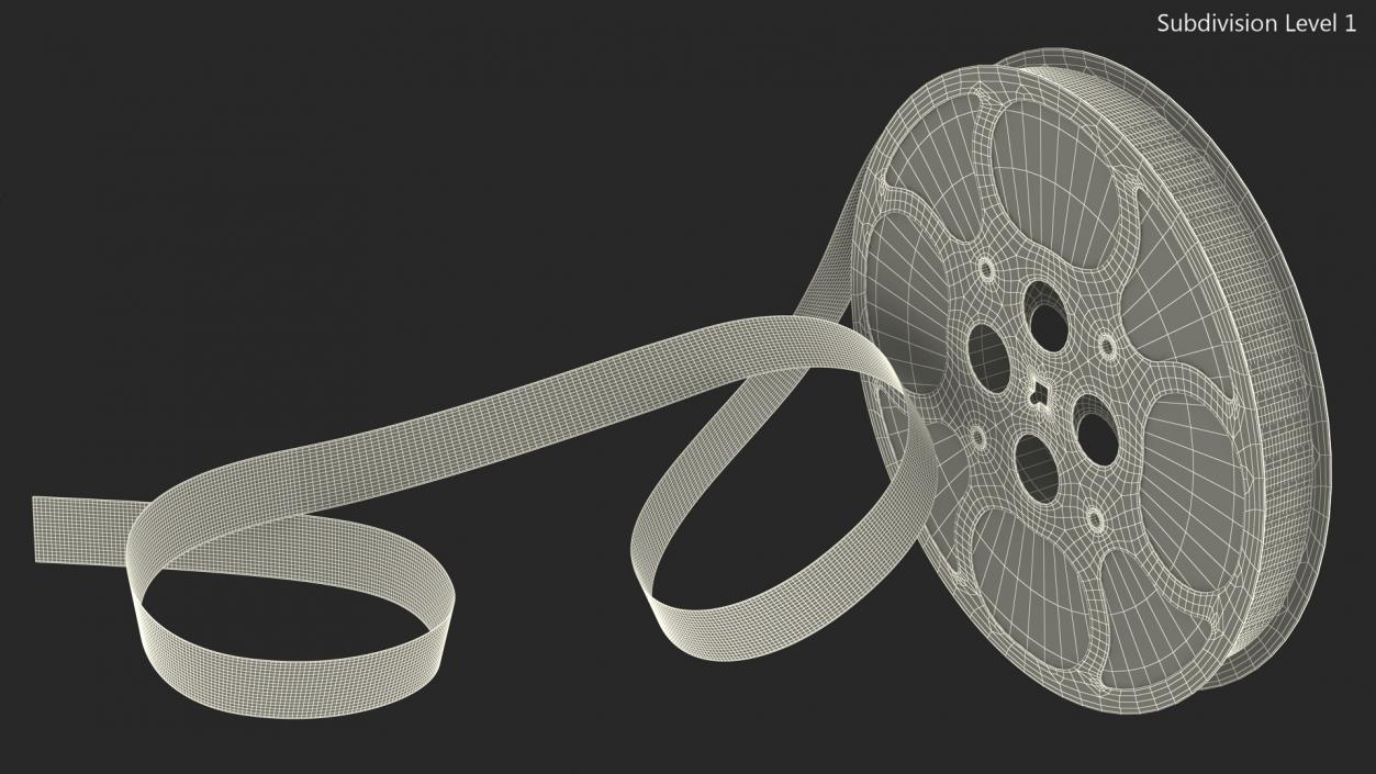 3D model Movie Film Reel