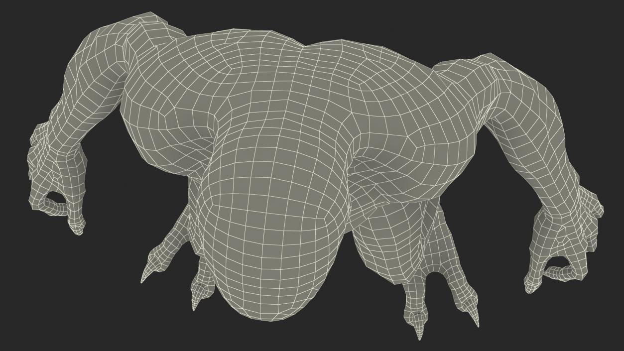 3D Monster Creature Rigged model