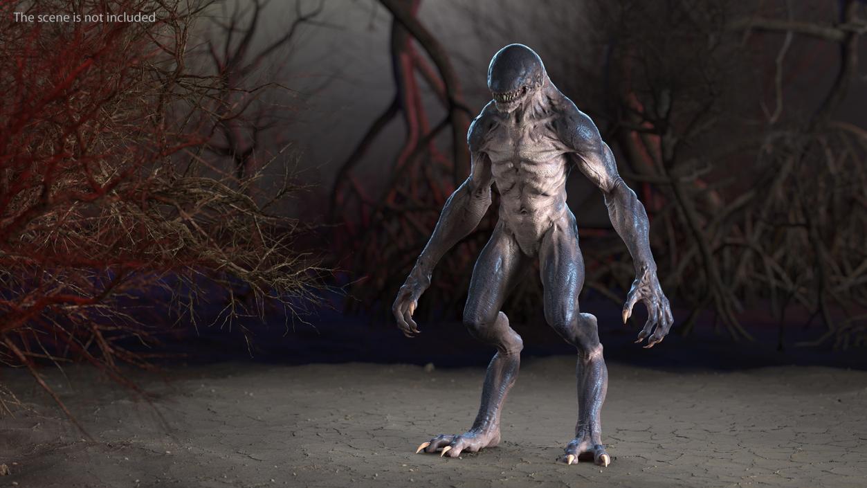 3D Monster Creature Rigged model