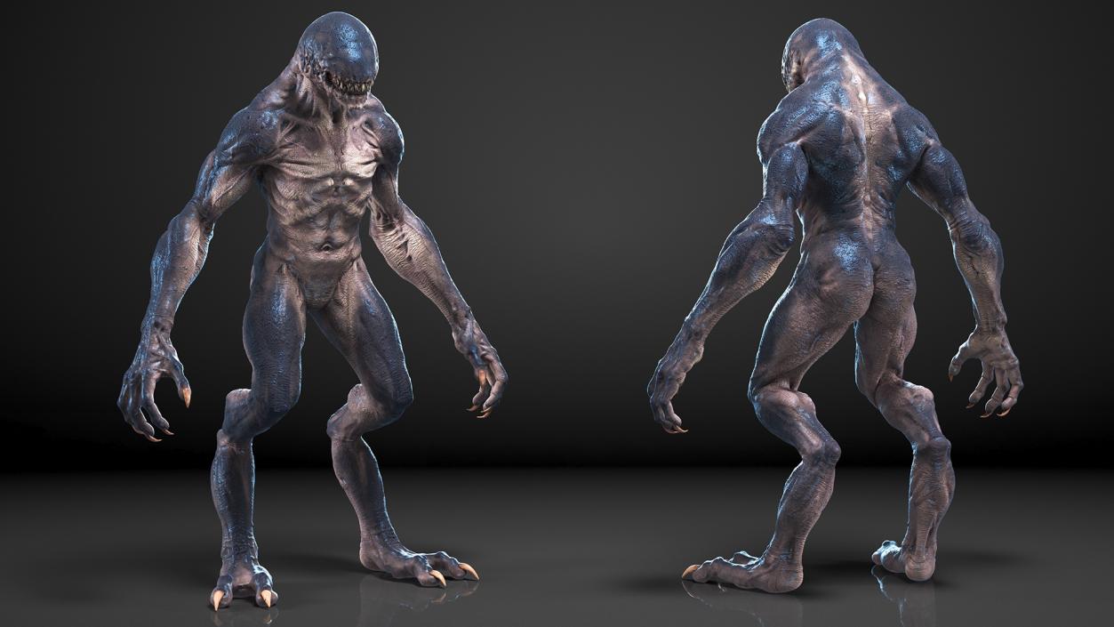 3D Monster Creature Rigged model