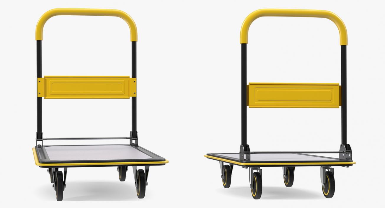 Folding Handle Trolley 3D