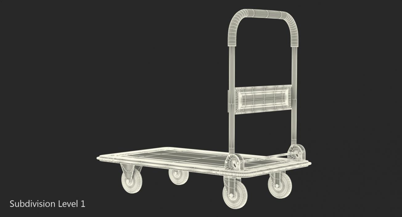 Folding Handle Trolley 3D