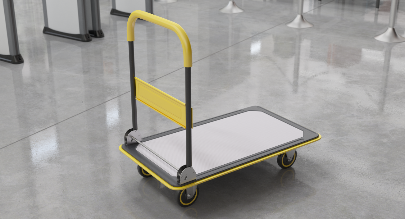 Folding Handle Trolley 3D