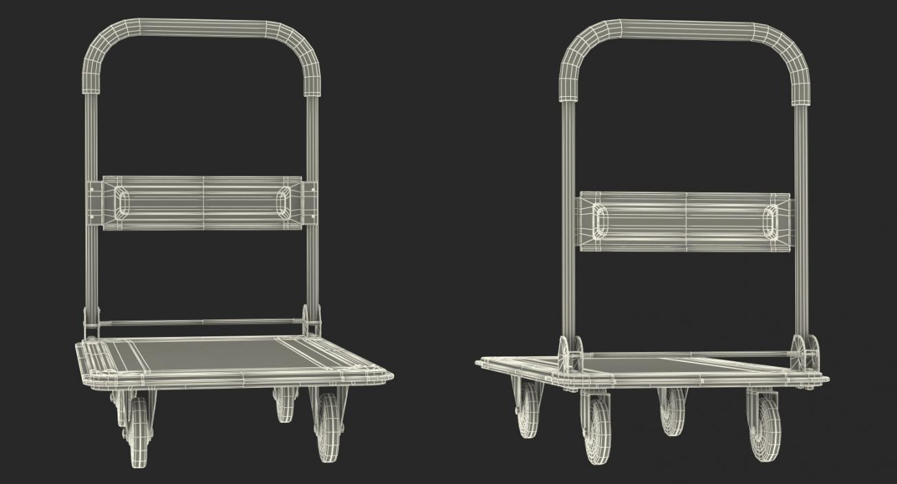 Folding Handle Trolley 3D