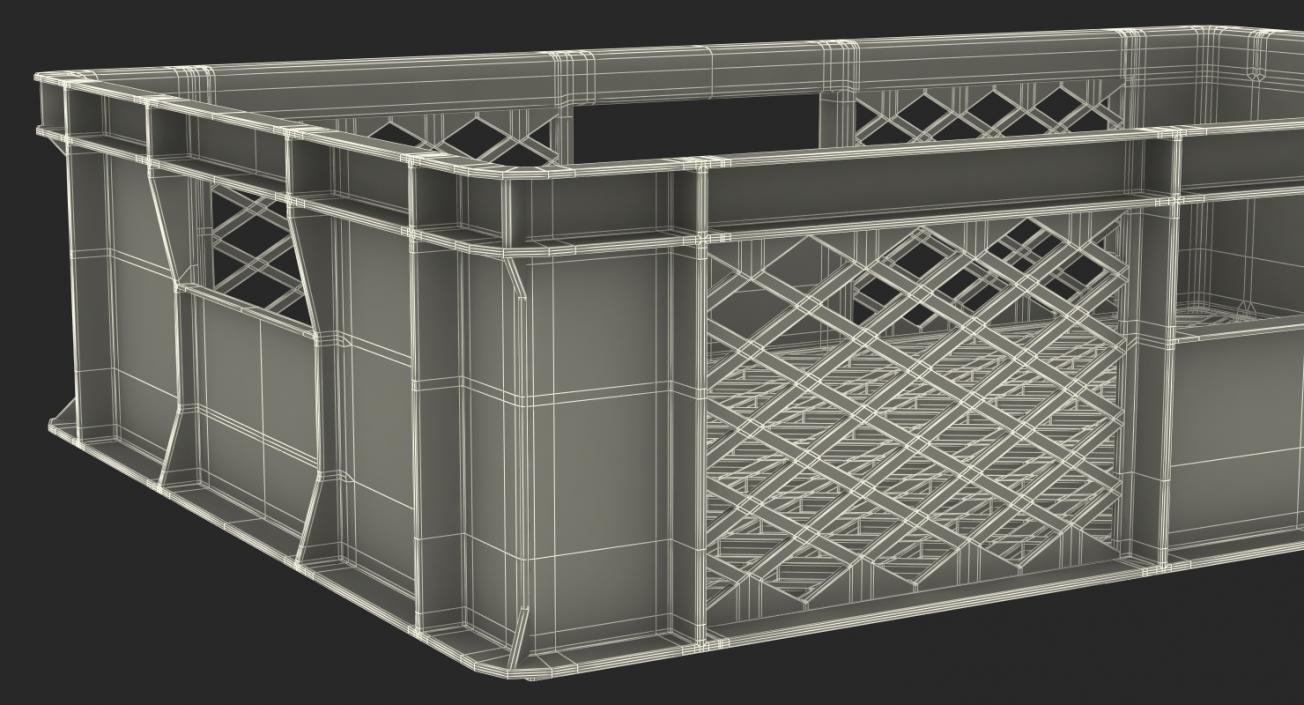 Plastic Crate Box 3D