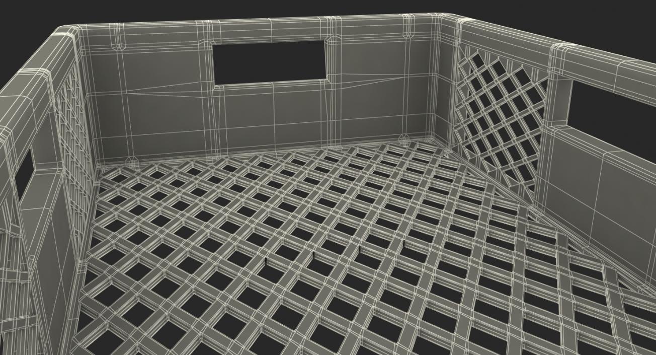 Plastic Crate Box 3D