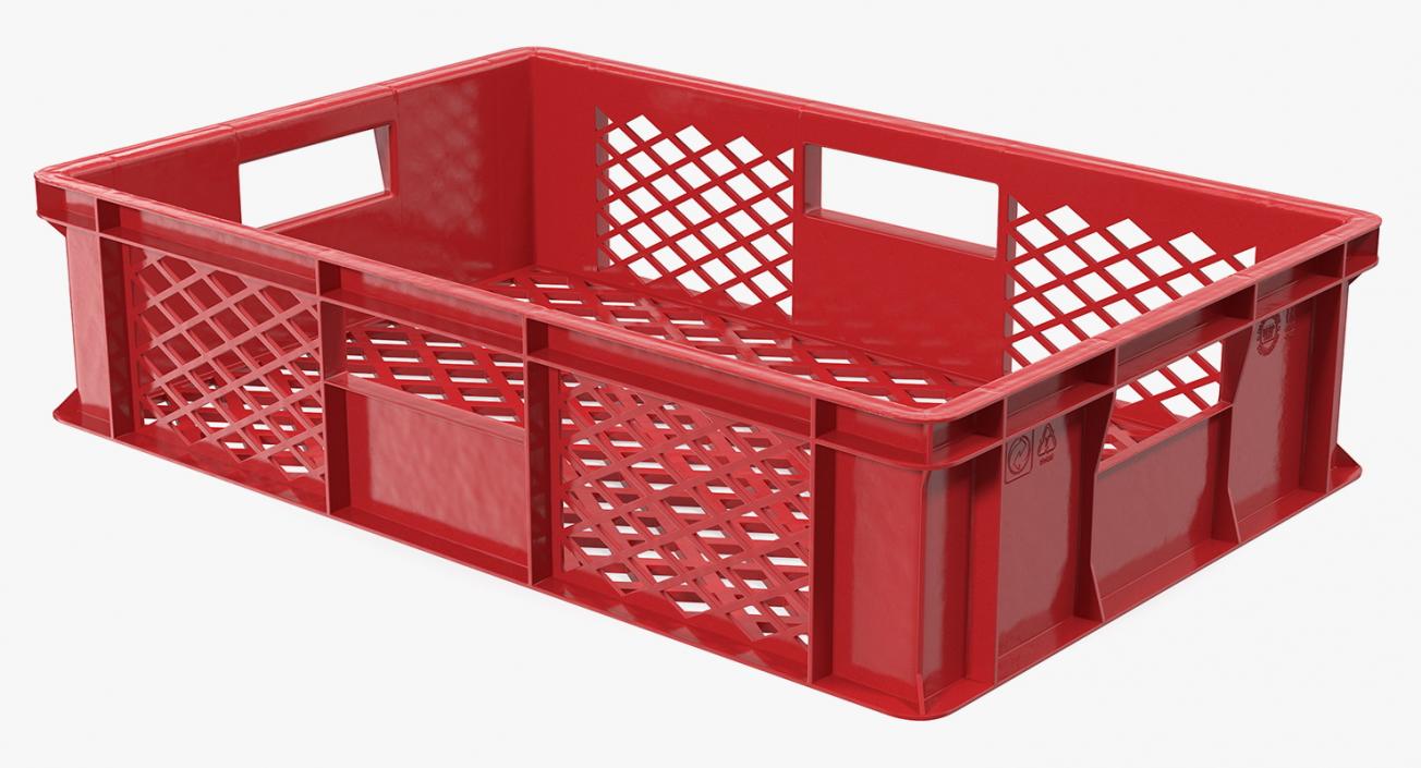 Plastic Crate Box 3D