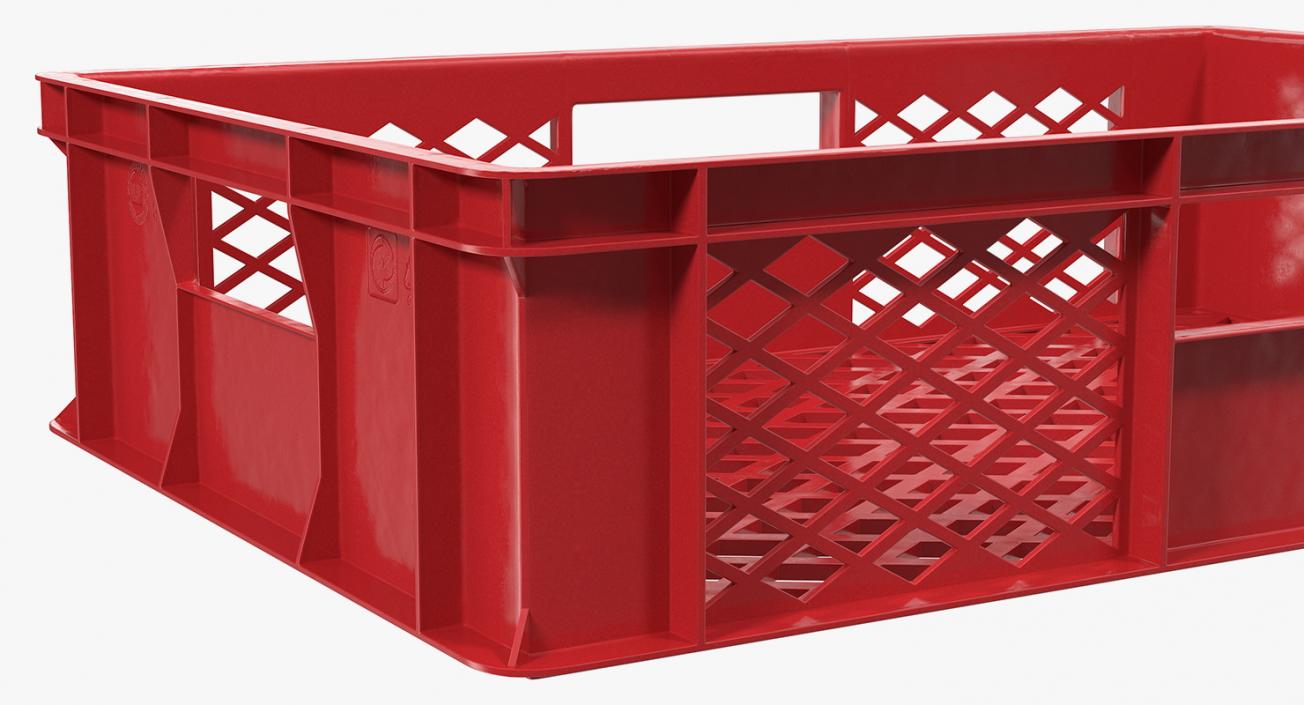 Plastic Crate Box 3D