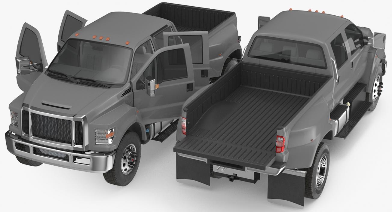 3D Generic Pickup Simple Interior 3D model 2