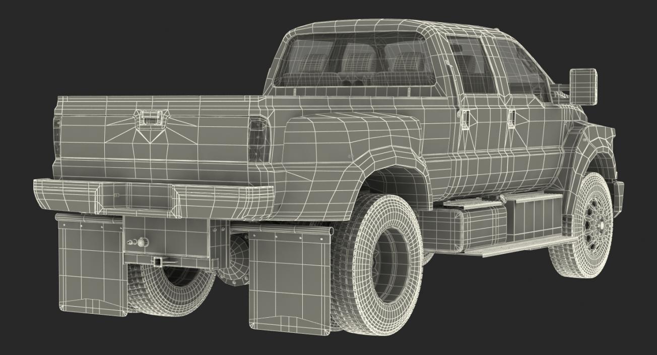 3D Generic Pickup Simple Interior 3D model 2