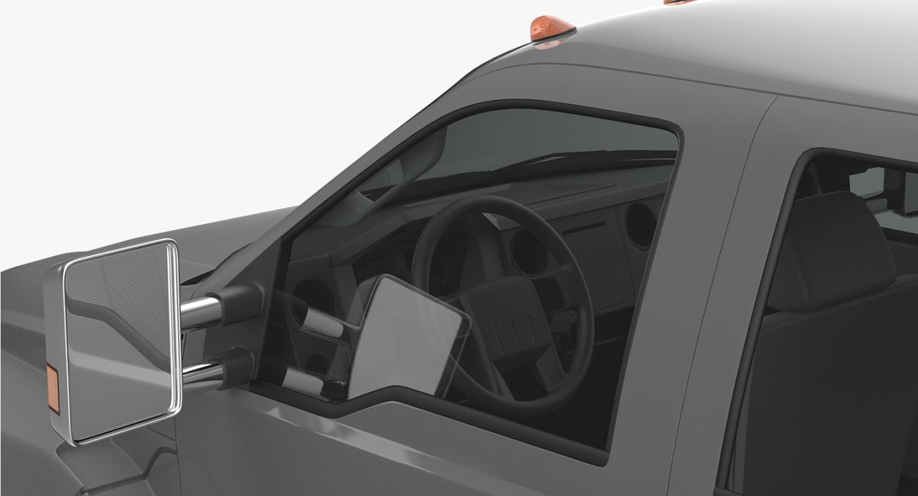 3D Generic Pickup Simple Interior 3D model 2