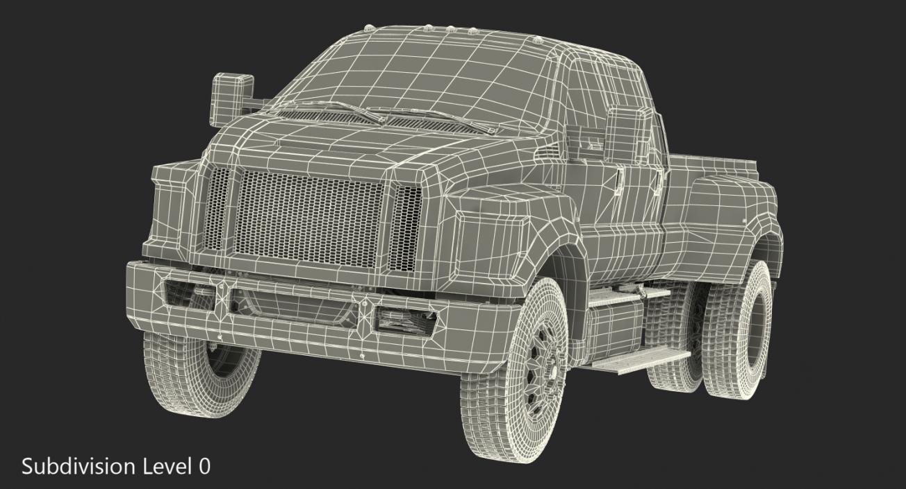 3D Generic Pickup Simple Interior 3D model 2