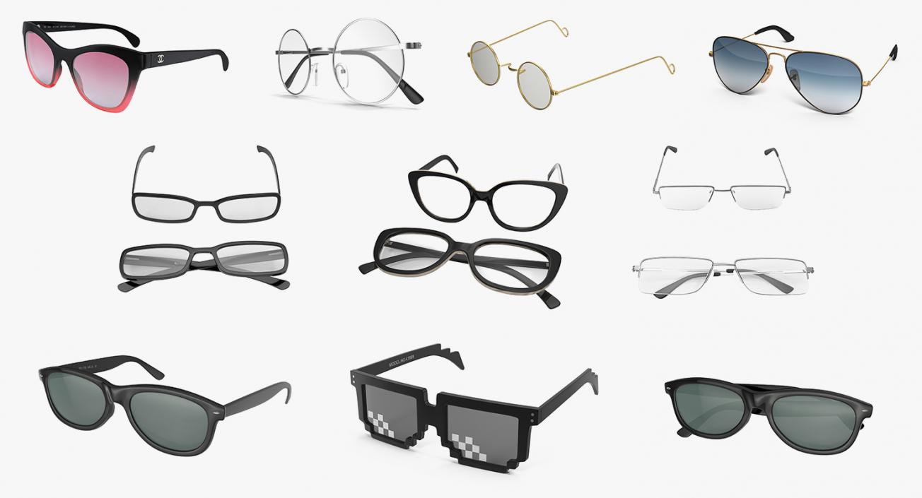 3D model Glasses Collection 6