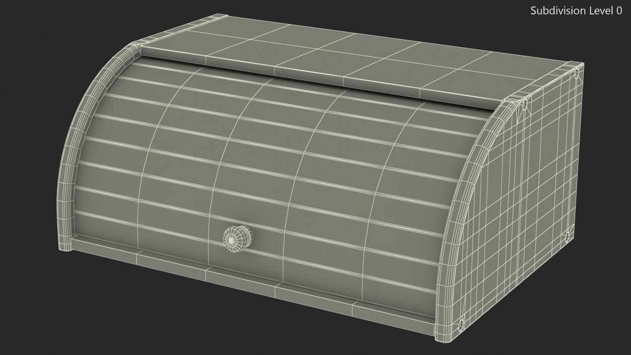 Bread Box Wood 3D model