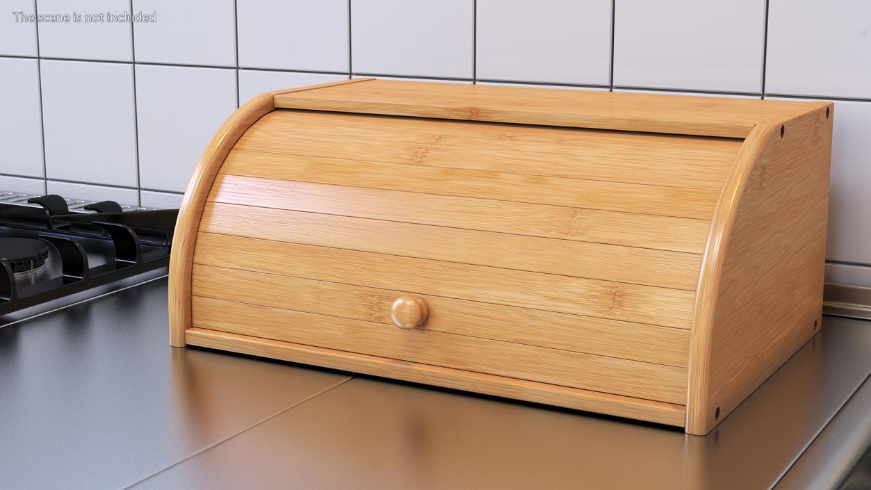 Bread Box Wood 3D model