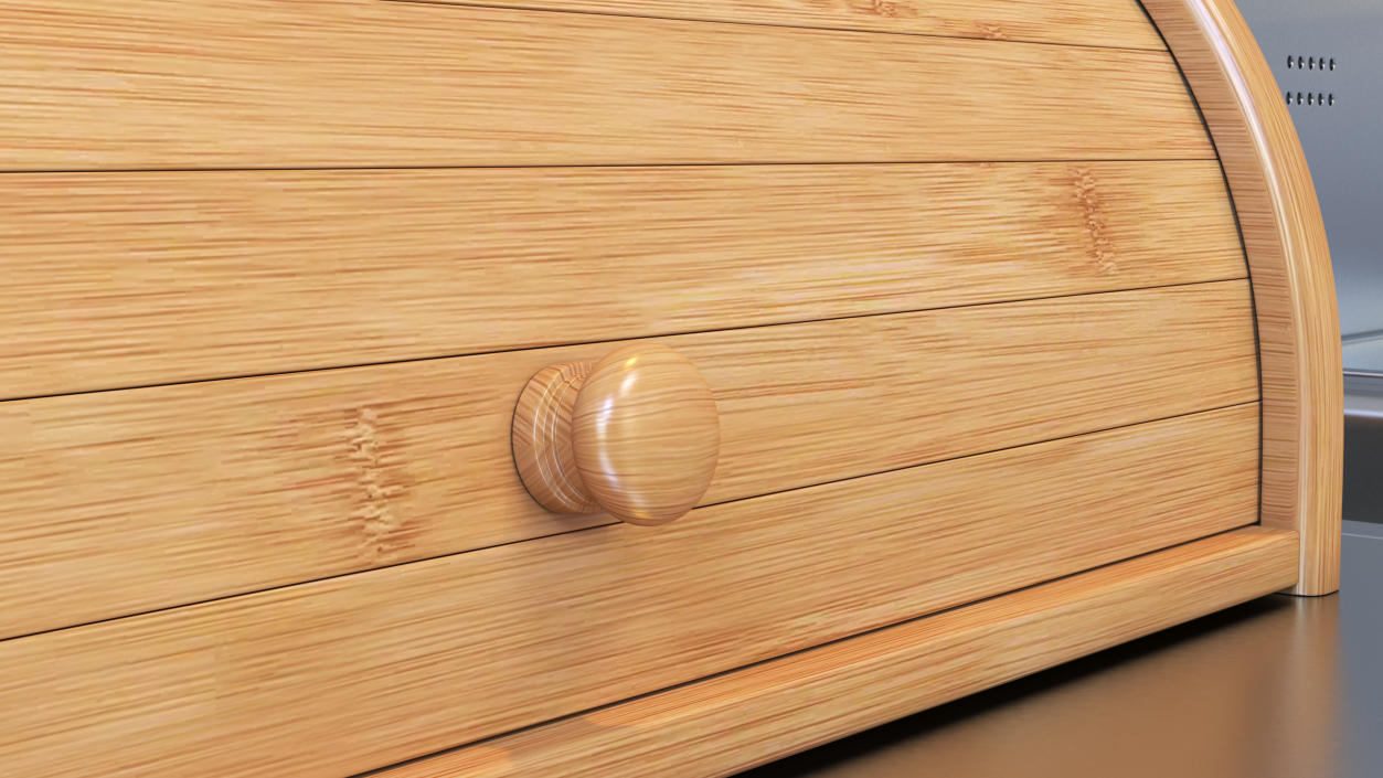 Bread Box Wood 3D model