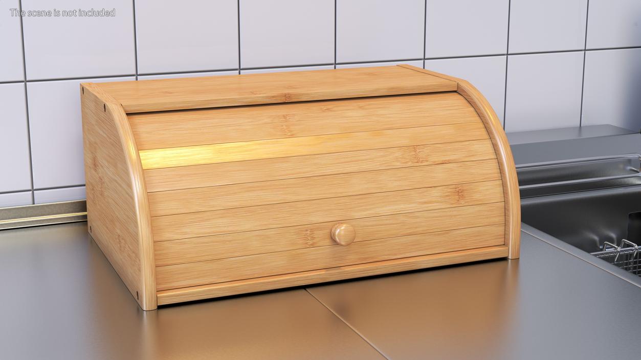 Bread Box Wood 3D model