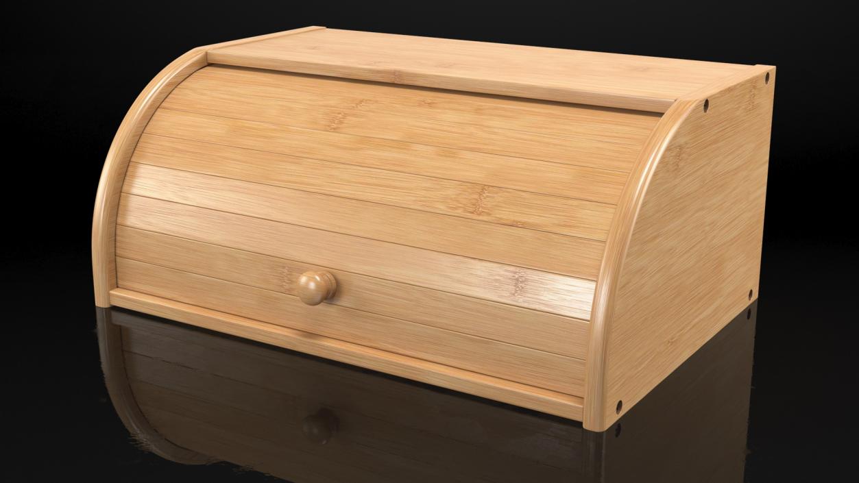 Bread Box Wood 3D model