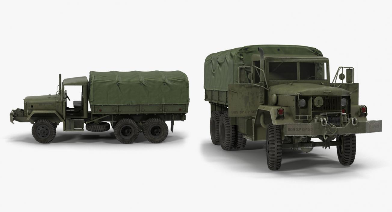 US WWII Rigged Vehicles Collection 3D model