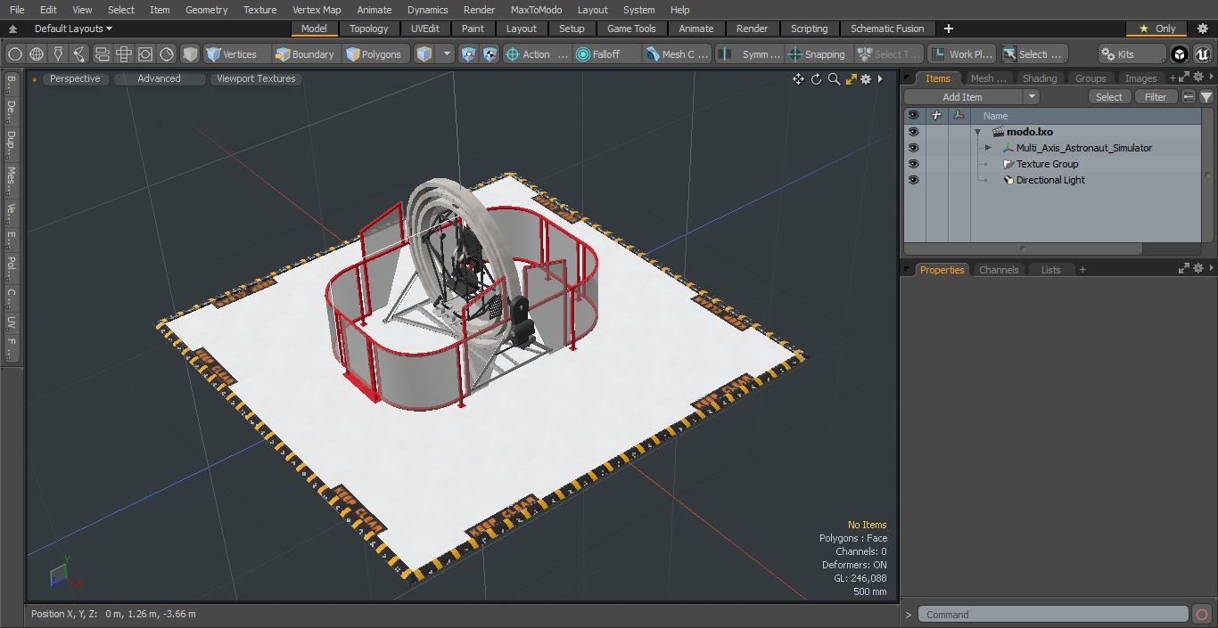 3D model Multi Axis Astronaut Simulator