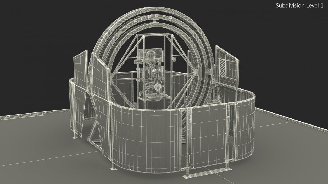 3D model Multi Axis Astronaut Simulator