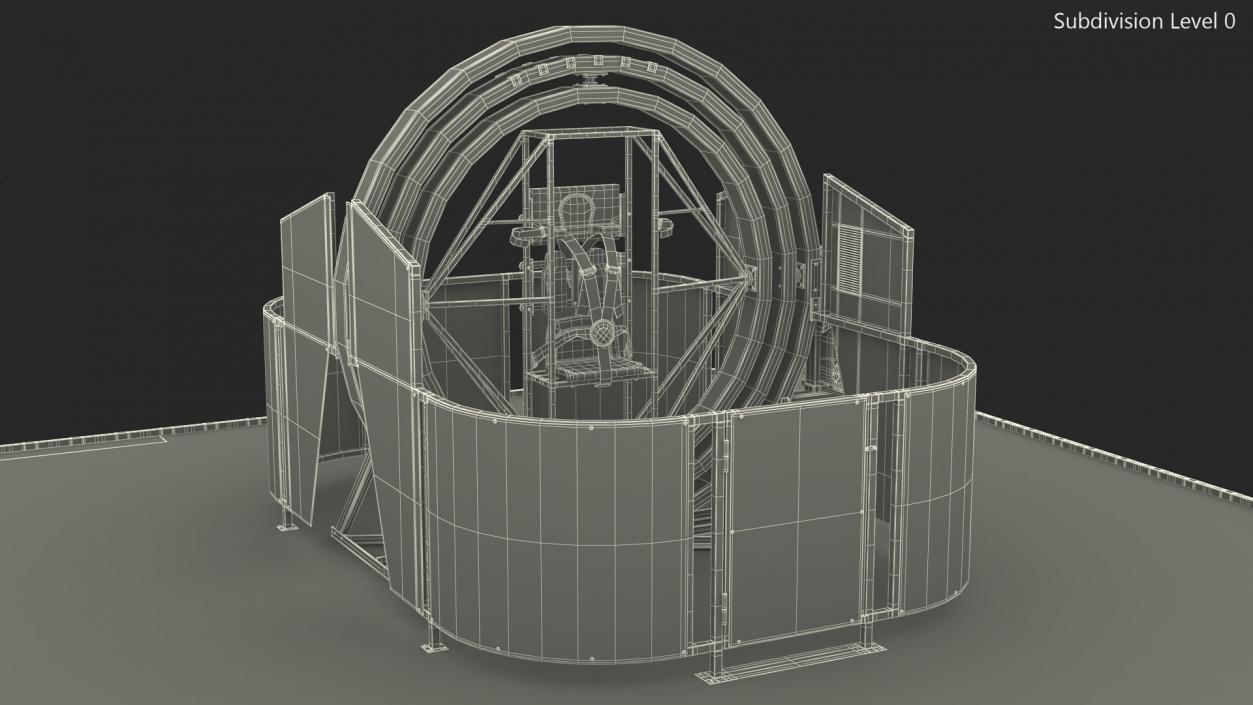 3D model Multi Axis Astronaut Simulator