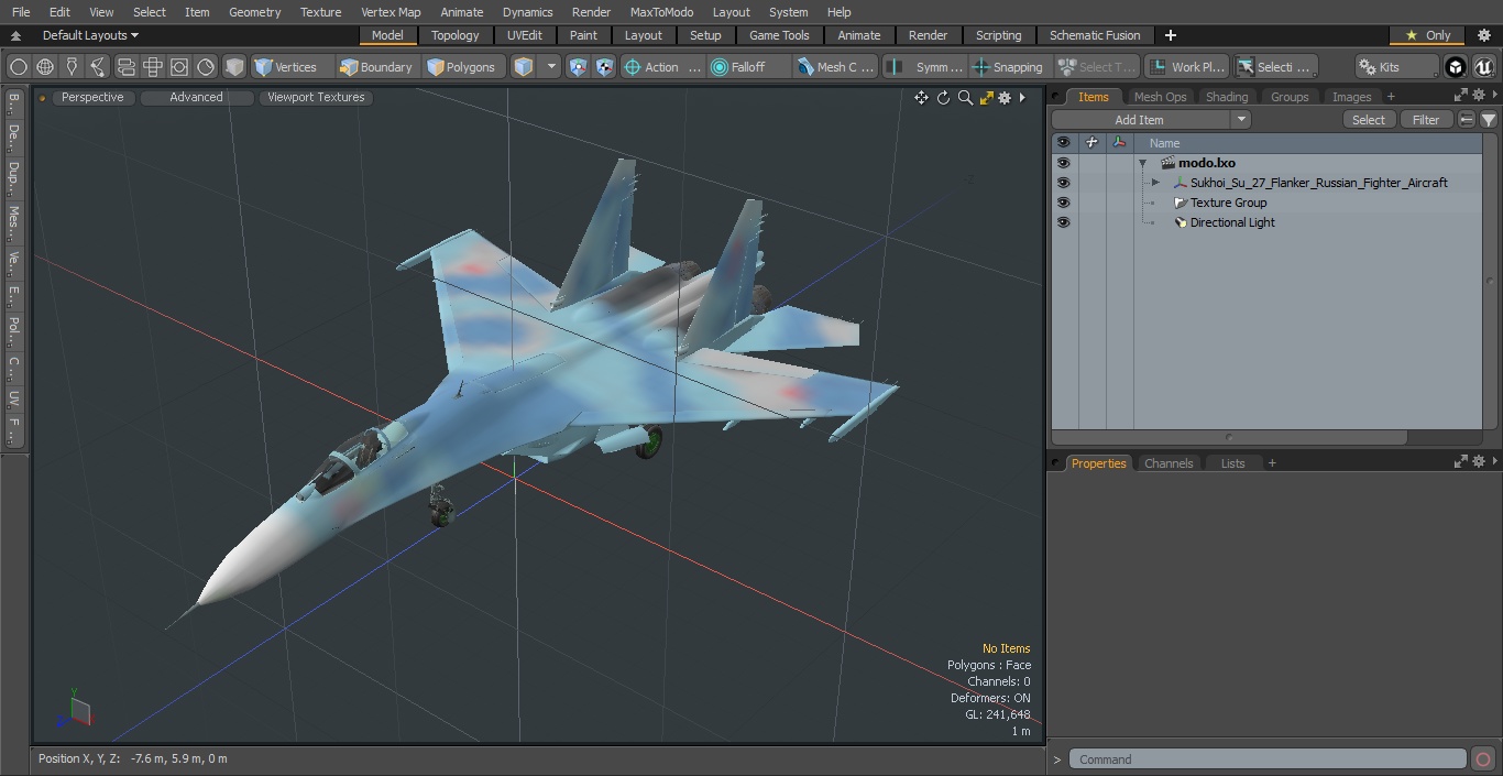 3D model Sukhoi Su-27 Flanker Russian Fighter Aircraft