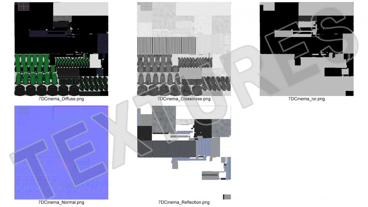 Dynamic Cinema Game Machine 7D Rigged 3D