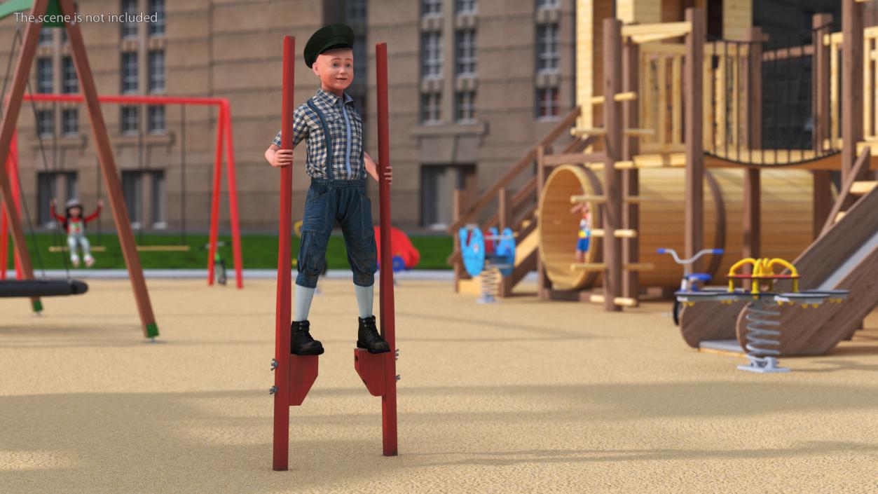 3D Wooden Walking Stilts