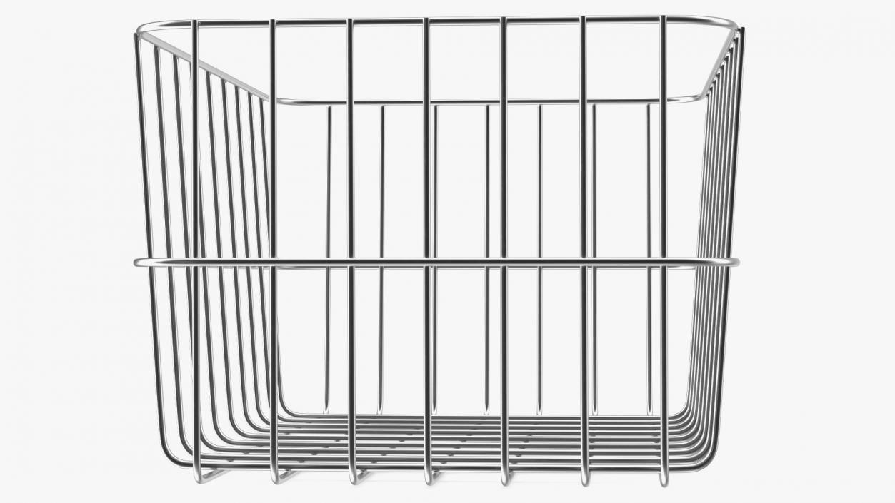 Steel Basket Chrome 3D model