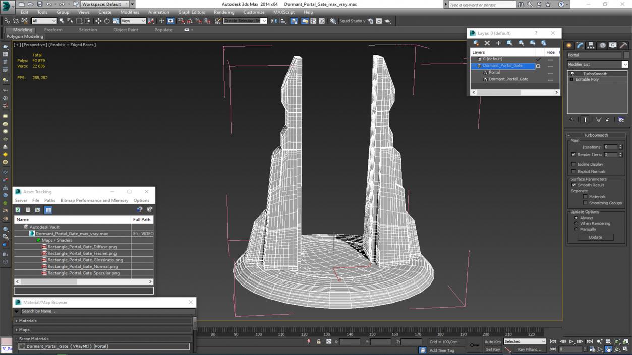 Dormant Portal Gate 3D model