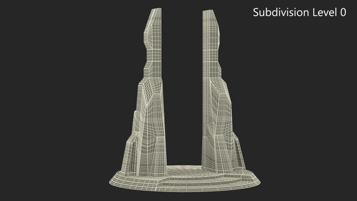 Dormant Portal Gate 3D model