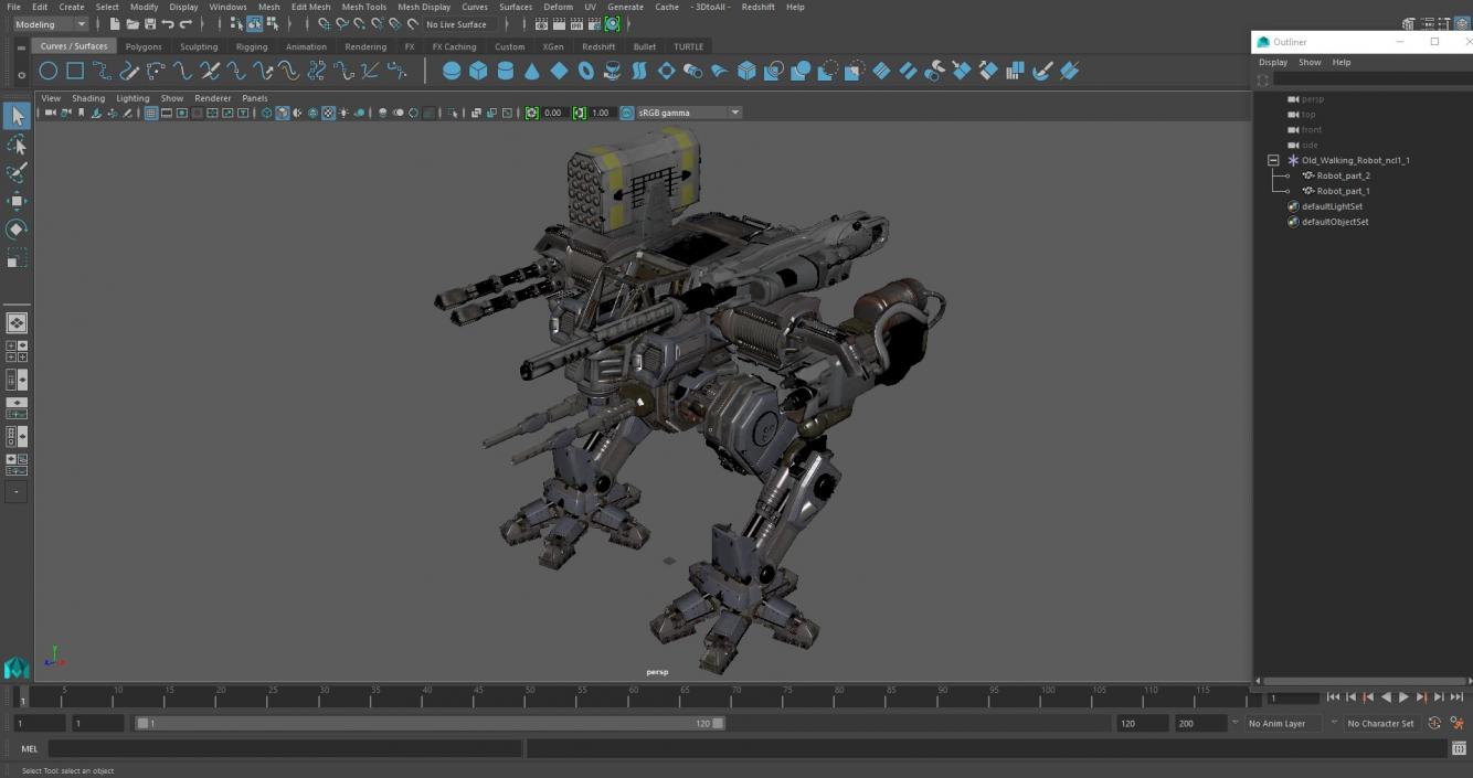 Old Walking Robot 3D