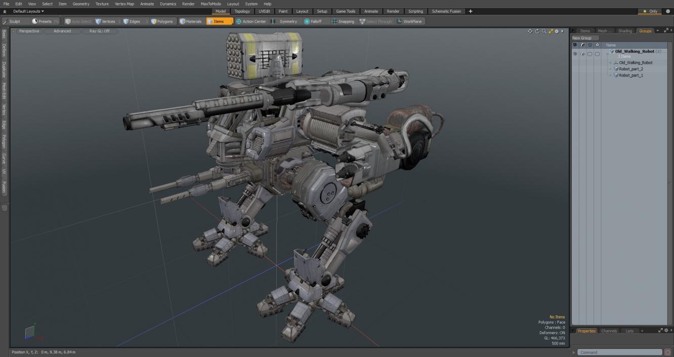 Old Walking Robot 3D