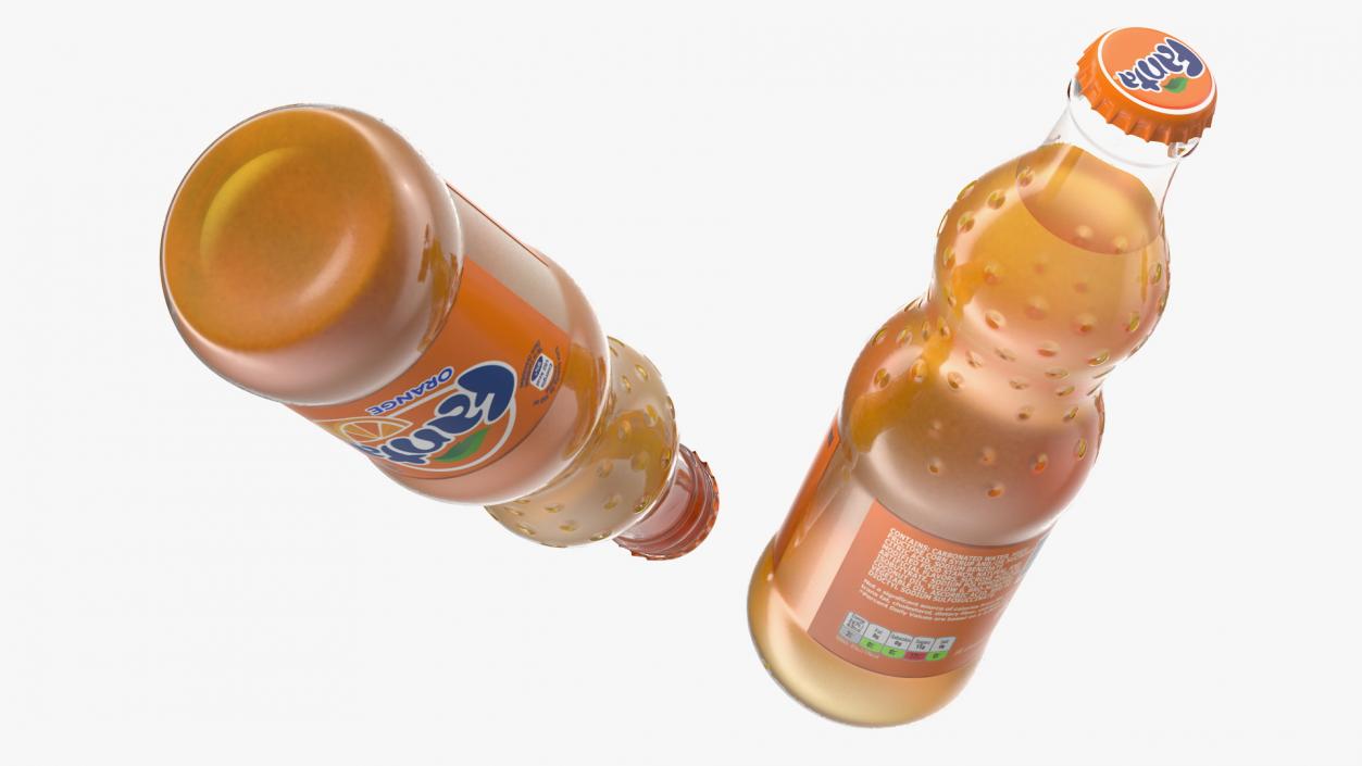 3D model Fanta Bottle Package