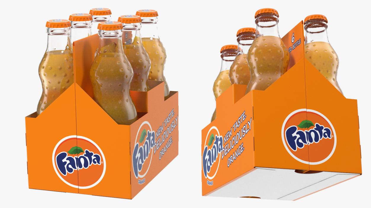 3D model Fanta Bottle Package