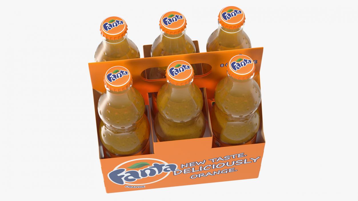 3D model Fanta Bottle Package