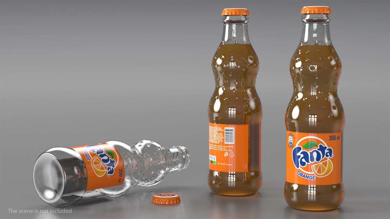 3D model Fanta Bottle Package