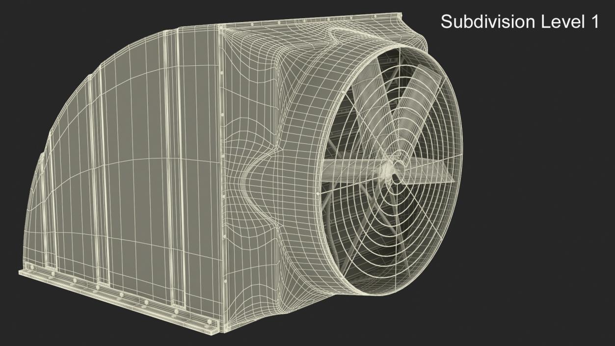 3D Roof Exhaust Ventilation Fan model