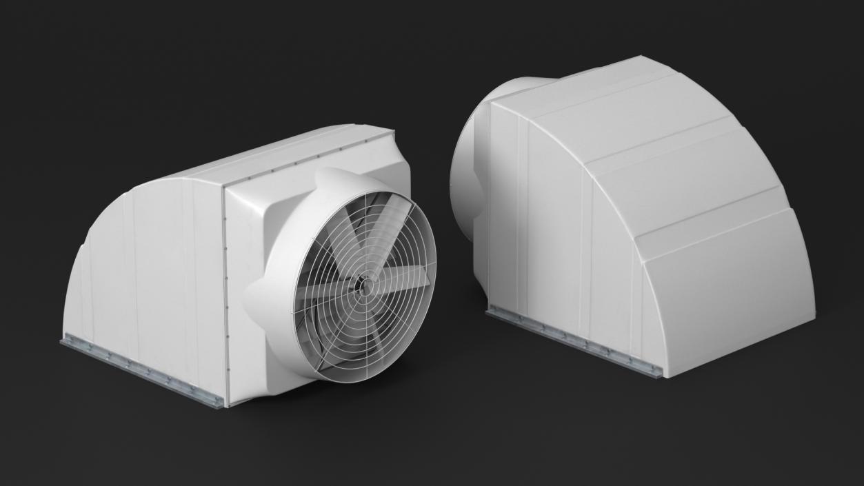 3D Roof Exhaust Ventilation Fan model